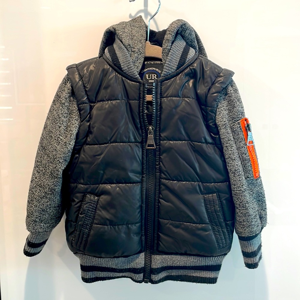 Urban Republic Hooded Zip Up  Jacket Toddler Size 24 Months